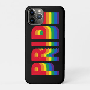 Capa Para iPhone 11 Pro Orgulho lgbt lgbtq gay arco-íris preto