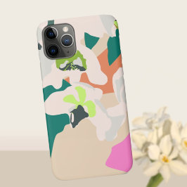 Capa Para iPhone 11 Pro Orquídeas Tropicais Modernas abstrato