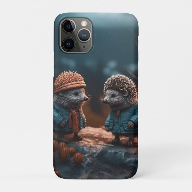 Capa Para iPhone 11 Pro Ouriços-cacheiros (Verso)