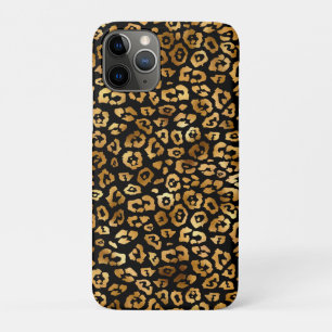 Capa Para iPhone 11 Pro Ouro Leopard Pattern Classy e Elegante