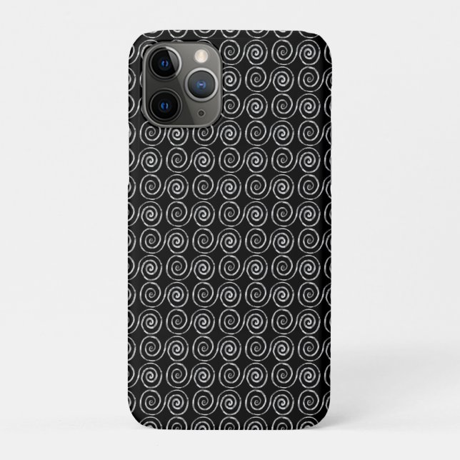 Capa Para iPhone 11 Pro Padrão Celta de Espiral Dupla (Verso)