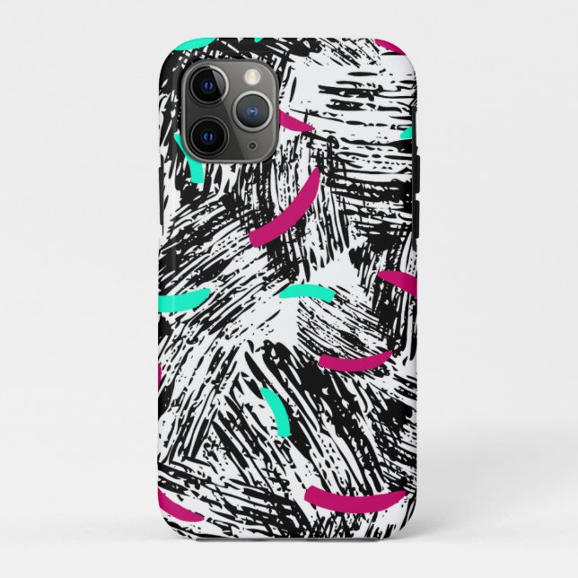 Capa Para iPhone 11 Pro Padrão de Abstrato moderno. (Verso)