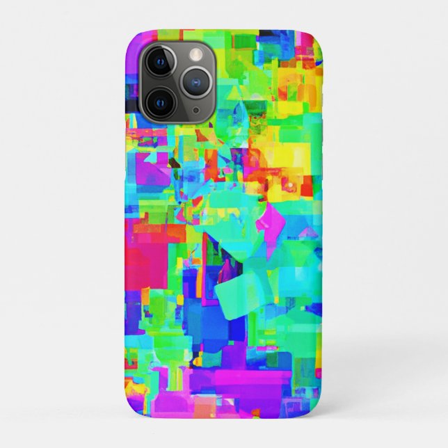 Capa Para iPhone 11 Pro Padrão de Abstrato vibrante (Verso)