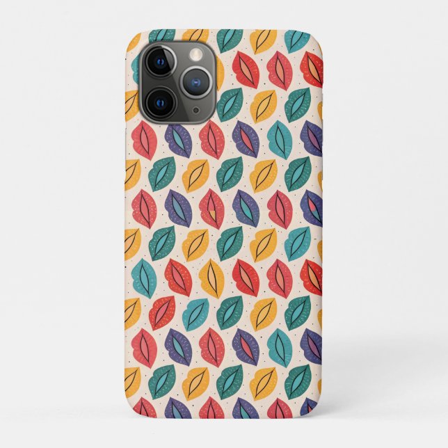 Capa Para iPhone 11 Pro Padrão de Beijo (Verso)