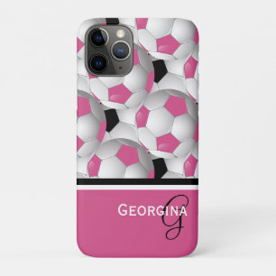 Capa Para iPhone 11 Pro Padrão de bola preto monograma