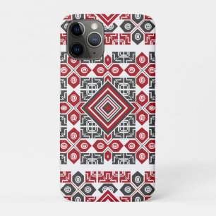 Capa Para iPhone 11 Pro Padrão de bordado palestino 2