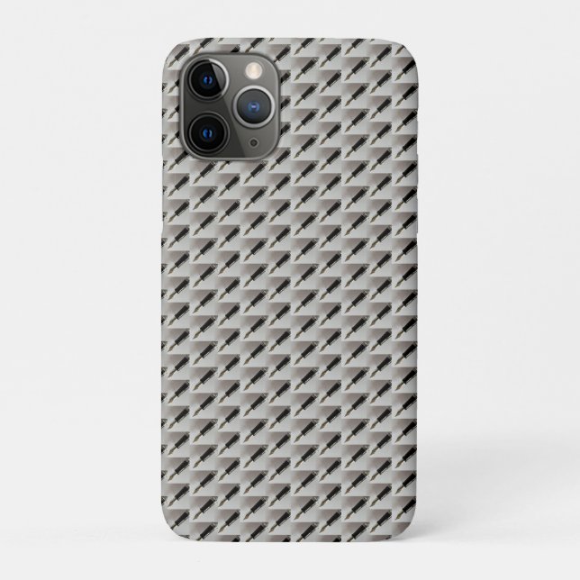 Capa Para iPhone 11 Pro Padrão de Caneta Tinteiro (Verso)