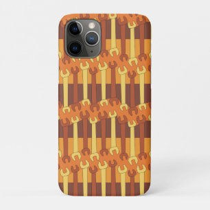 Capa Para iPhone 11 Pro Padrão de chave vertical