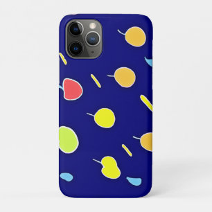 Capa Para iPhone 11 Pro Padrão de Cores Neon Tropicais do Fruta