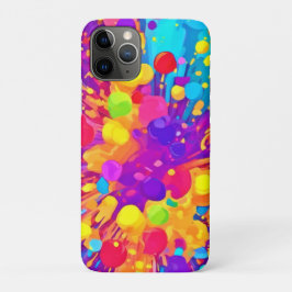 Capa Para iPhone 11 Pro Padrão de cores vibrante
