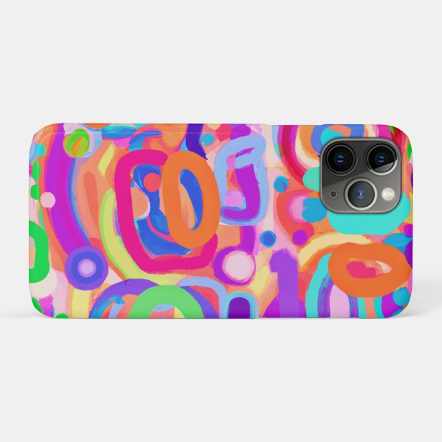 Capa Para iPhone 11 Pro Padrão de cores vívidas brilhantes brilhantes (Verso (horizontal))