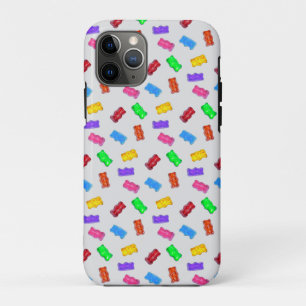 Capa Para iPhone 11 Pro Padrão de doces multicoloridos em prata