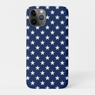 Capa Para iPhone 11 Pro Padrão de Estrelas da Bandeira dos EUA em Azul Mar