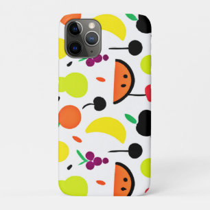 Capa Para iPhone 11 Pro Padrão de Fruta de Neon com brilho tropical