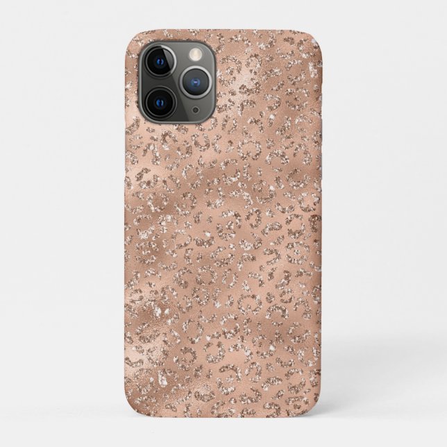Capa Para iPhone 11 Pro Padrão de Impressão de Pele de Leopardo Guepardo P (Verso)