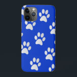 Capa Para iPhone 11 Pro Padrão de Impressão de Pet Paw Adorável<br><div class="desc">Padrão de Impressão de Pet Paw Adorável.</div>