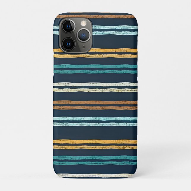 Capa Para iPhone 11 Pro padrão de Linhas Verticais Abstratas (Verso)