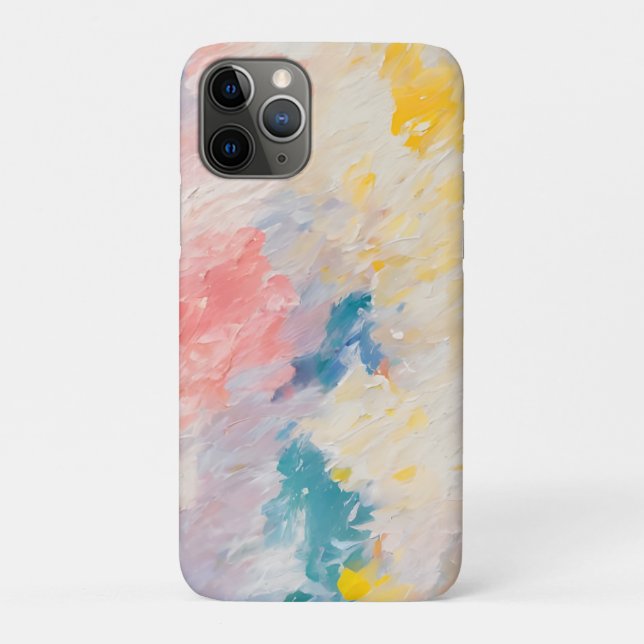 Capa Para iPhone 11 Pro Padrão de Sonho de Pastel Whimsy Matizes (Verso)
