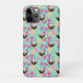 Capa Para iPhone 11 Pro Padrão de Verão de Praia
