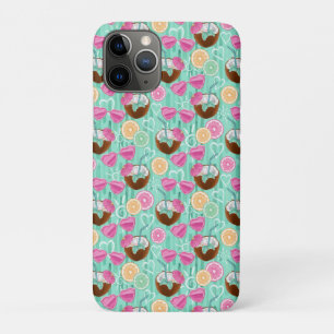 Capa Para iPhone 11 Pro Padrão de Verão de Praia