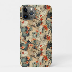Capa Para iPhone 11 Pro Padrão do livro de páginas flexível do Vintage