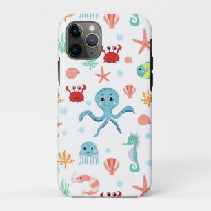 Capa Para iPhone 11 Pro Padrão do mundo do mar