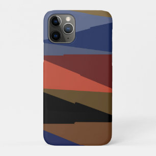 Capa Para iPhone 11 Pro Padrão do triângulo Arco-íris Colorido com Faixa M