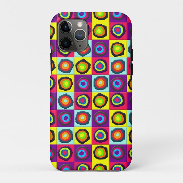 Capa Para iPhone 11 Pro padrão dos círculos (Verso)