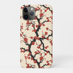 Capa Para iPhone 11 Pro Padrão Elegante De Flor De Cereja Sem Costura (1)