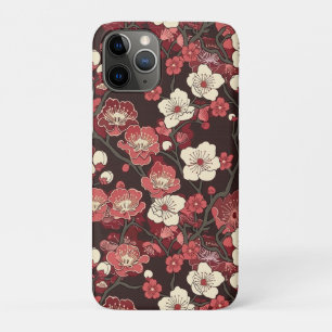 Capa Para iPhone 11 Pro Padrão Elegante De Flor De Cereja Sem Costura (16)
