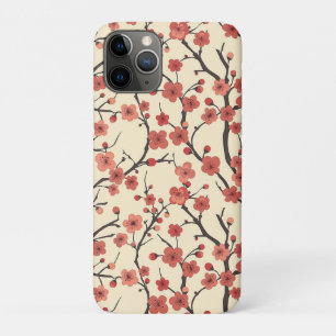Capa Para iPhone 11 Pro Padrão Elegante De Flor De Cereja Sem Costura (4)