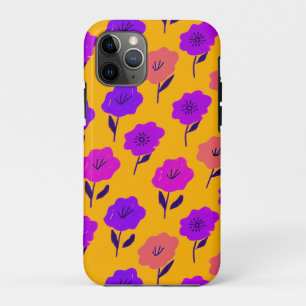Capa Para iPhone 11 Pro Padrão Floral Vibrante