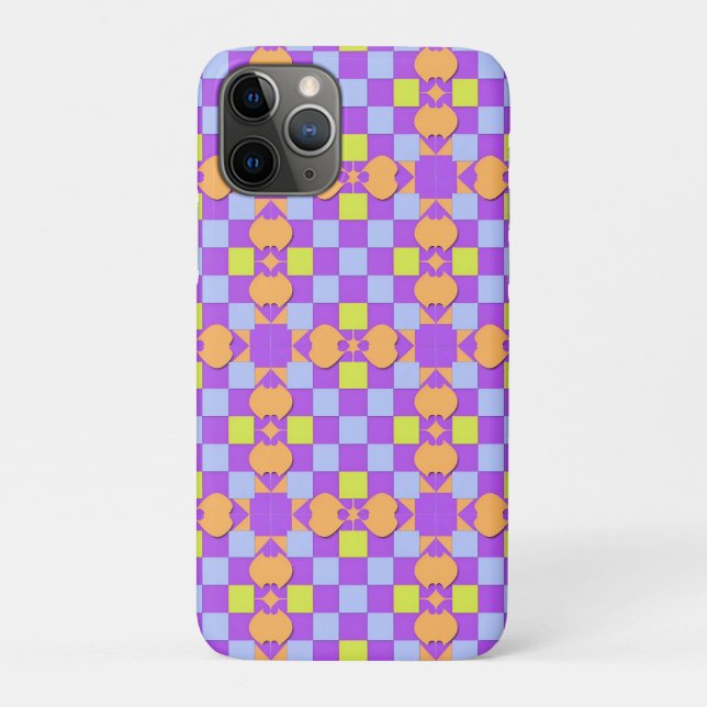 Capa Para iPhone 11 Pro Padrão Geométrico Abstrato (Verso)
