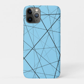Capa Para iPhone 11 Pro Padrão geométrico preto e branco