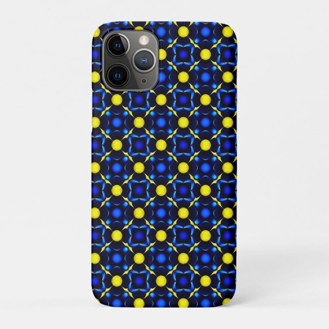 Capa Para iPhone 11 Pro Padrão Geométrico Simétrico Abstrato (Verso)