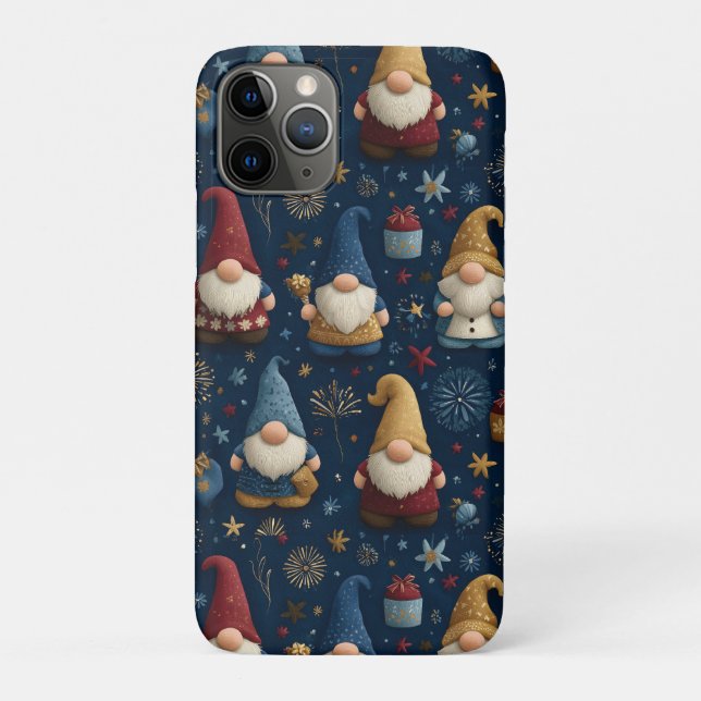 Capa Para iPhone 11 Pro Padrão Invisível dos Gnomos Festivos (Verso)