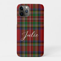 Padrão Real de Xadrez Verde Vermelha de Stewart Ta