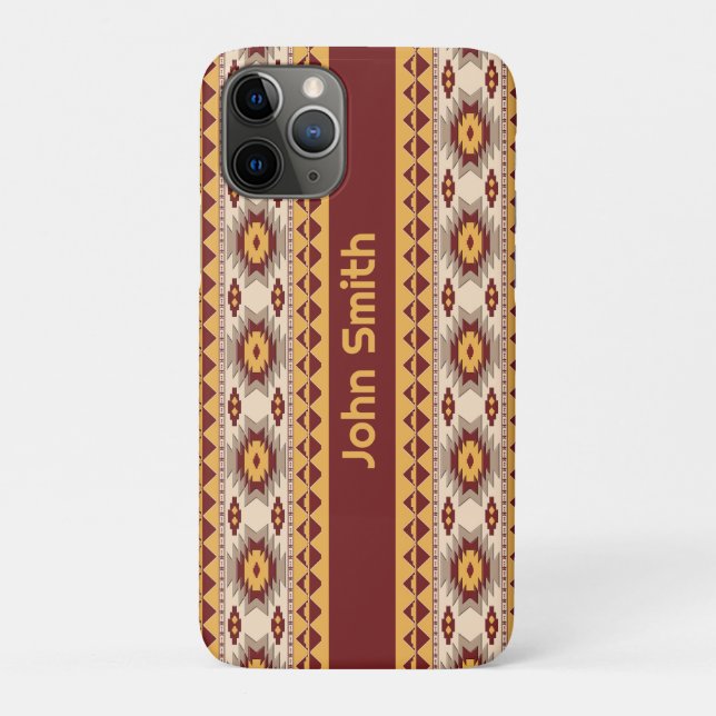 Capa Para iPhone 11 Pro Padrão tribal sudoeste (Verso)