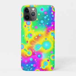 Capa Para iPhone 11 Pro Padrão Vibrante de Fogo Neon