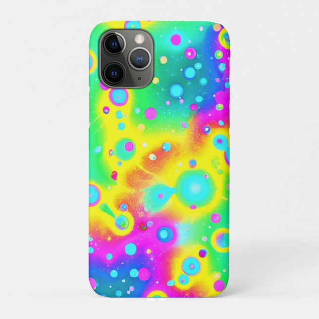 Capa Para iPhone 11 Pro Padrão Vibrante de Fogo Neon (Verso)