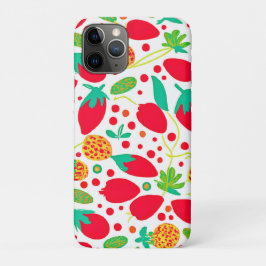 Capa Para iPhone 11 Pro Padrão vívido de paleta frutífero