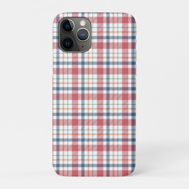 Capa Para iPhone 11 Pro Padrão Xadrez Clássico (Verso)