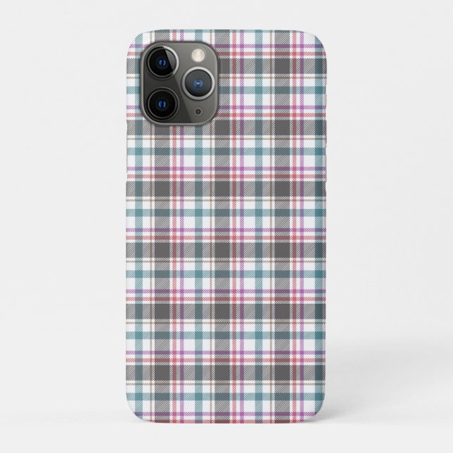 Capa Para iPhone 11 Pro Padrão Xadrez Clássico (Verso)