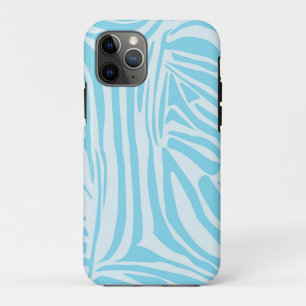 Capa Para iPhone 11 Pro Padrão Zebra Azul