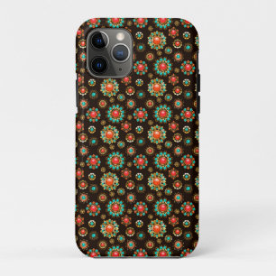 Capa Para iPhone 11 Pro Padrões Étnicos Sem Costura
