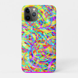 Capa Para iPhone 11 Pro Padrões Neon brilhante