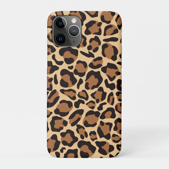 Capa Para iPhone 11 Pro Padrões sem focas de Leopard (Verso)