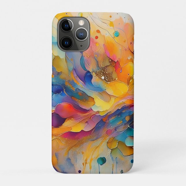Capa Para iPhone 11 Pro Paint Splatter Patterno 2 (Verso)