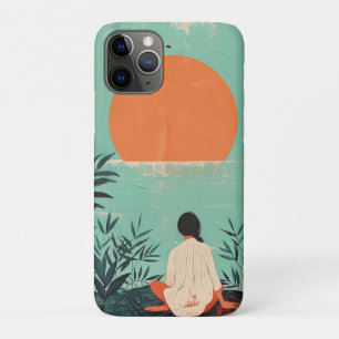 Capa Para iPhone 11 Pro Paisagem Boho Abstrato (22)