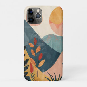 Capa Para iPhone 11 Pro Paisagem Boho Abstrato (8)